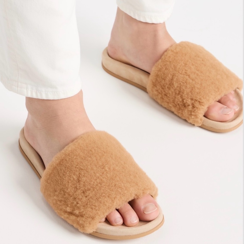 Jenni Kayne Shearling Slide Sandal Women’s Sz 39/8.5-9